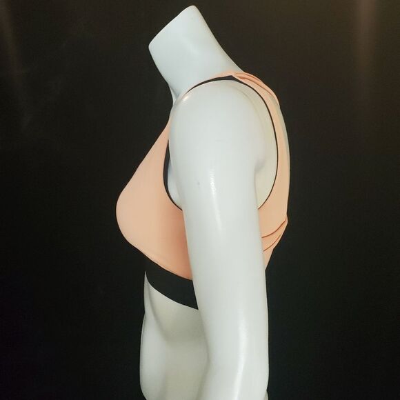 Koral Vortex Blackout Pompano Orange Sports Bra (S) - Picture 6 of 7